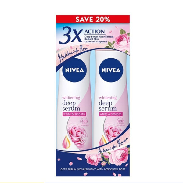 Nivea (Women) Whitening Deep Serum Hokkaido Rose Body Spray - 图片 2