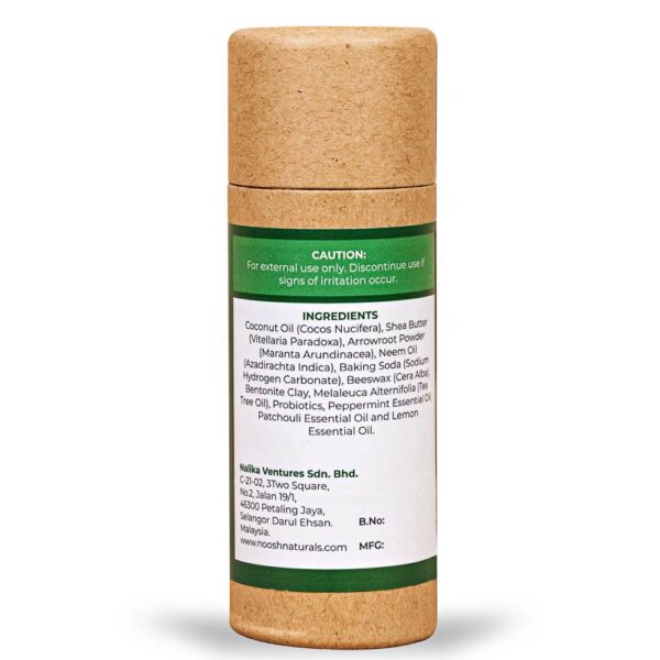 Noosh Naturals Patchoulli and Peppermint Men's Deodorant - 图片 3