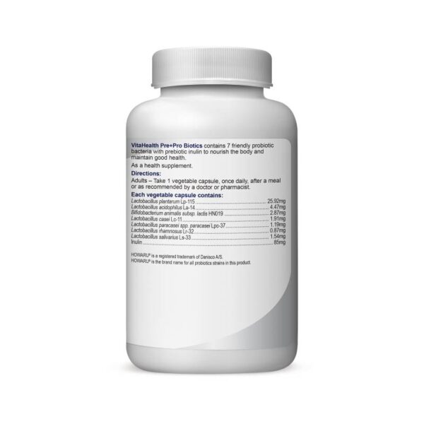 VitaHealth Pre+Pro Biotics Capsule 60s - Image 3