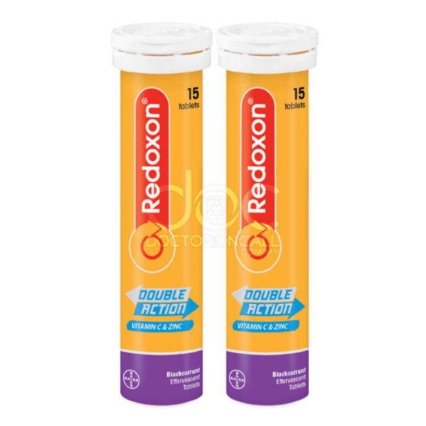 Redoxon Double Action Vitamin C+Zinc Effervescent Tablet (Blackcurrant) 10s - Image 4