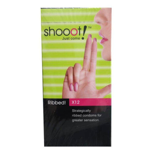 Shooot Ribbed Condom - Image 2