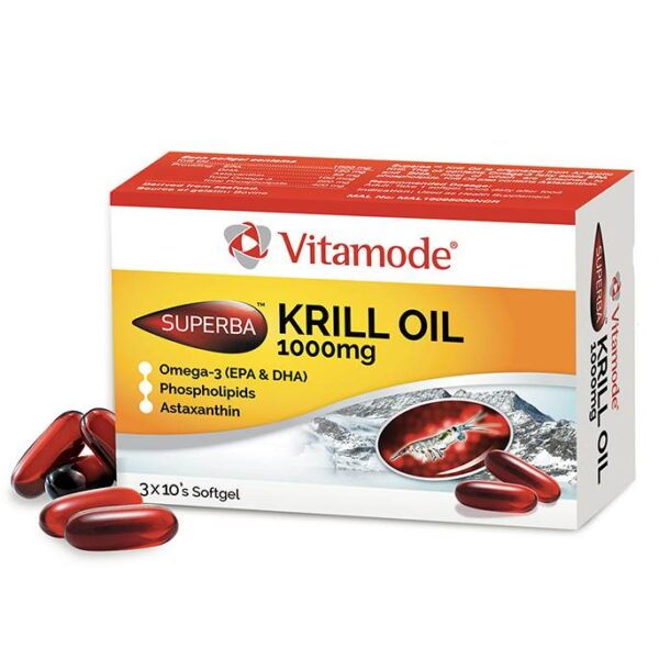 Vitamode Superba Krill Oil 1000mg Capsule 30s