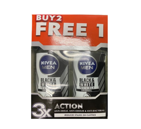 Nivea (Men) Invisible Black & White Roll On - 图片 3