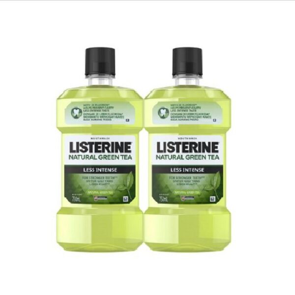 Listerine Natural Green Tea Less Intense Mouthwash - 图片 4