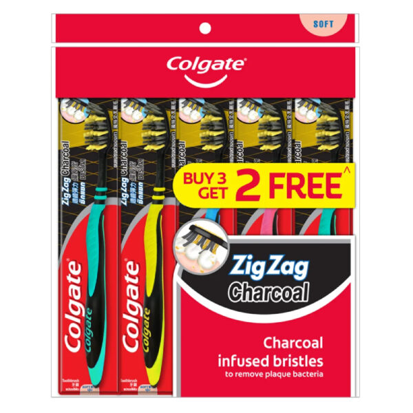 Colgate Zig Zag Charcoal (Soft) Toothbrush - Image 2