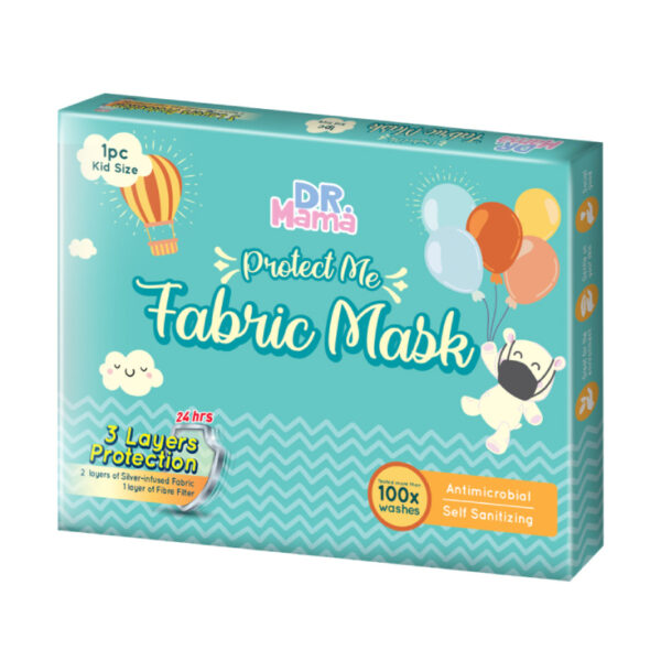 Dr.Mama Proctect Me Kids Size 3ply Fabric Mask - Image 2