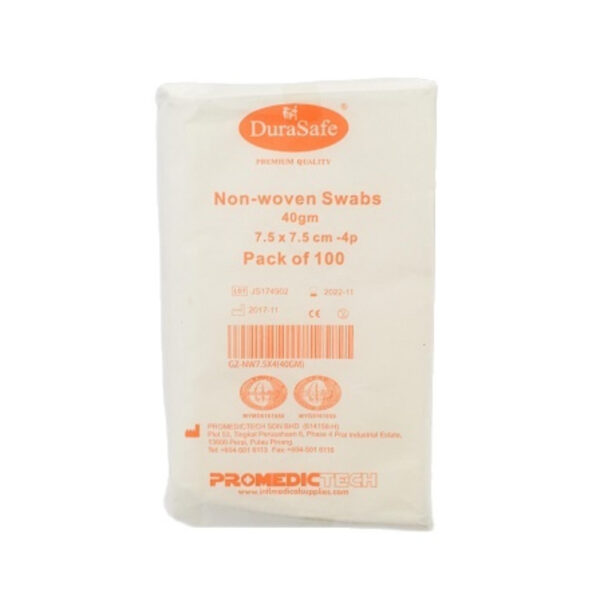 Durasafe Non Woven 4ply Gauze Swab 100s