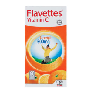 Flavettes Vitamin C 500mg Chewable Tablet (Orange) 60s