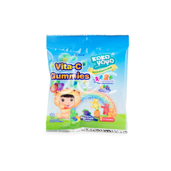 Kokoyoyo Vita-C Gummies Mixed Fruit 10s x20 - Image 3
