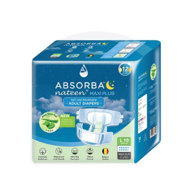 Absorba Nateen Maxi Plus Adult Diaper (L)