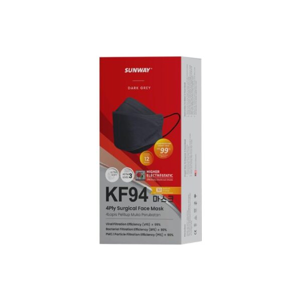 Sunway Kf94 4 Ply Surgical Face Mask (Grey)