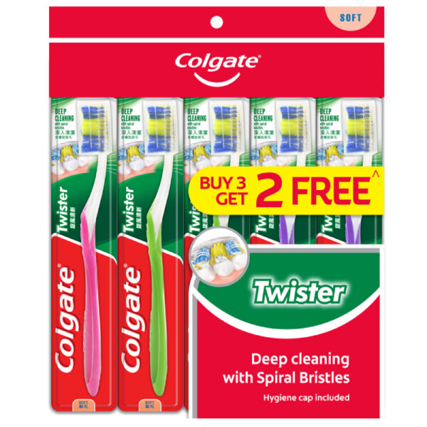 Colgate Twister (Soft) Toothbrush - Image 2