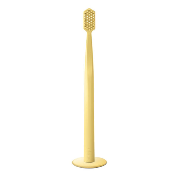 Ukiwi Natural Oral Care Macaron Ultra Wide Toothbrush (Kiwifruit) Yellow