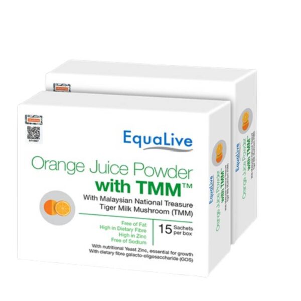 Equalive Orange Juice Powder + Tiger Milk Mushroom
